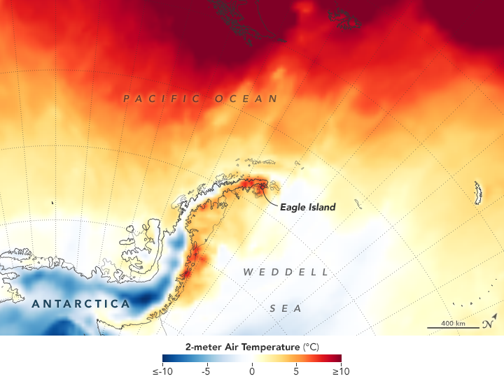 NASA ghi lại hình ảnh chỏm băng ở Nam Cực tan chảy trong đợt nóng kỷ lục vừa qua - Ảnh 2.