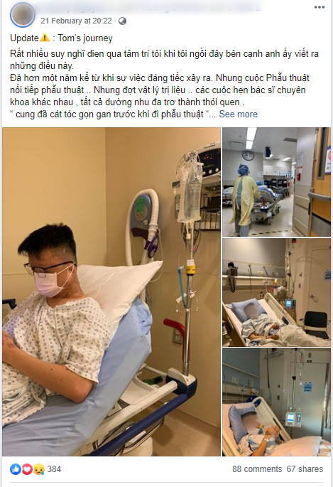 Hình ảnh Việt kiều Canada bị tạt axit, cắt gân chân tiếp tục phải thực hiện phẫu thuật cùng bức tâm thư từ người bạn gái khiến nhiều người xót xa - Ảnh 1.