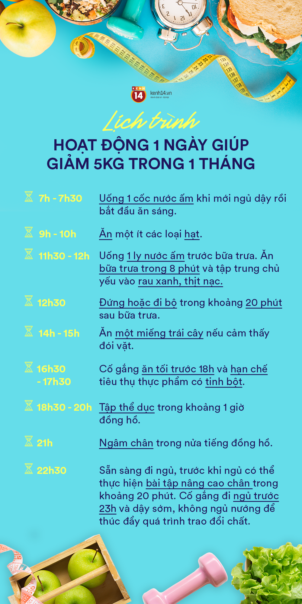 Kế hoạch giảm cân siêu chi tiết cho 1 ngày, thực hiện chăm chỉ có thể giúp hội con gái giảm hẳn 5kg sau 1 tháng - Ảnh 2. Kế hoạch giảm cân siêu chi tiết cho 1 ngày, thực hiện chăm chỉ có thể giúp hội con gái giảm hẳn 5kg sau 1 tháng - Ảnh 2.