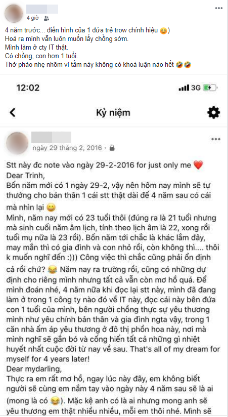 &quot;Ăn mừng&quot; ngày đặc biệt 29/2, hội chị em tưng bừng khoe kỉ niệm cũ: Người được cầu hôn ngày này 4 năm trước, người tiên đoán đúng tương lai 2020 - Ảnh 10.