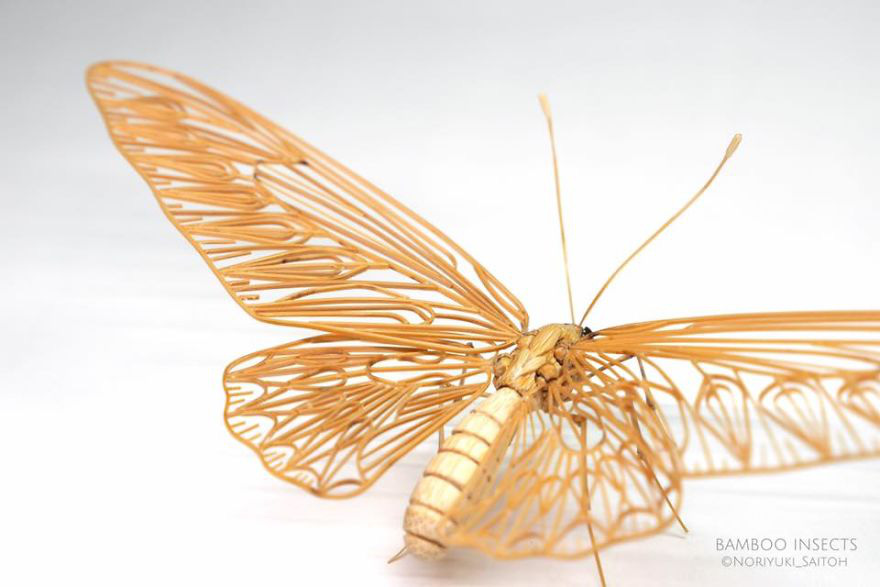 Chiêm ngưỡng côn trùng tre tinh xảo y như thật, người xem chỉ biết thán phục bàn tay tài hoa của nghệ sĩ Nhật - Ảnh 5.