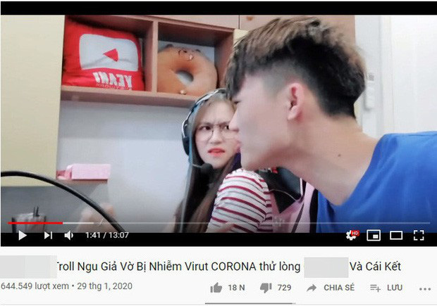 Lại thêm một Youtuber 2 triệu subs dàn dựng bị sốt và ho khan công phu để câu view từ dịch virus Corona, dân tình kêu gọi tẩy chay - Ảnh 5.