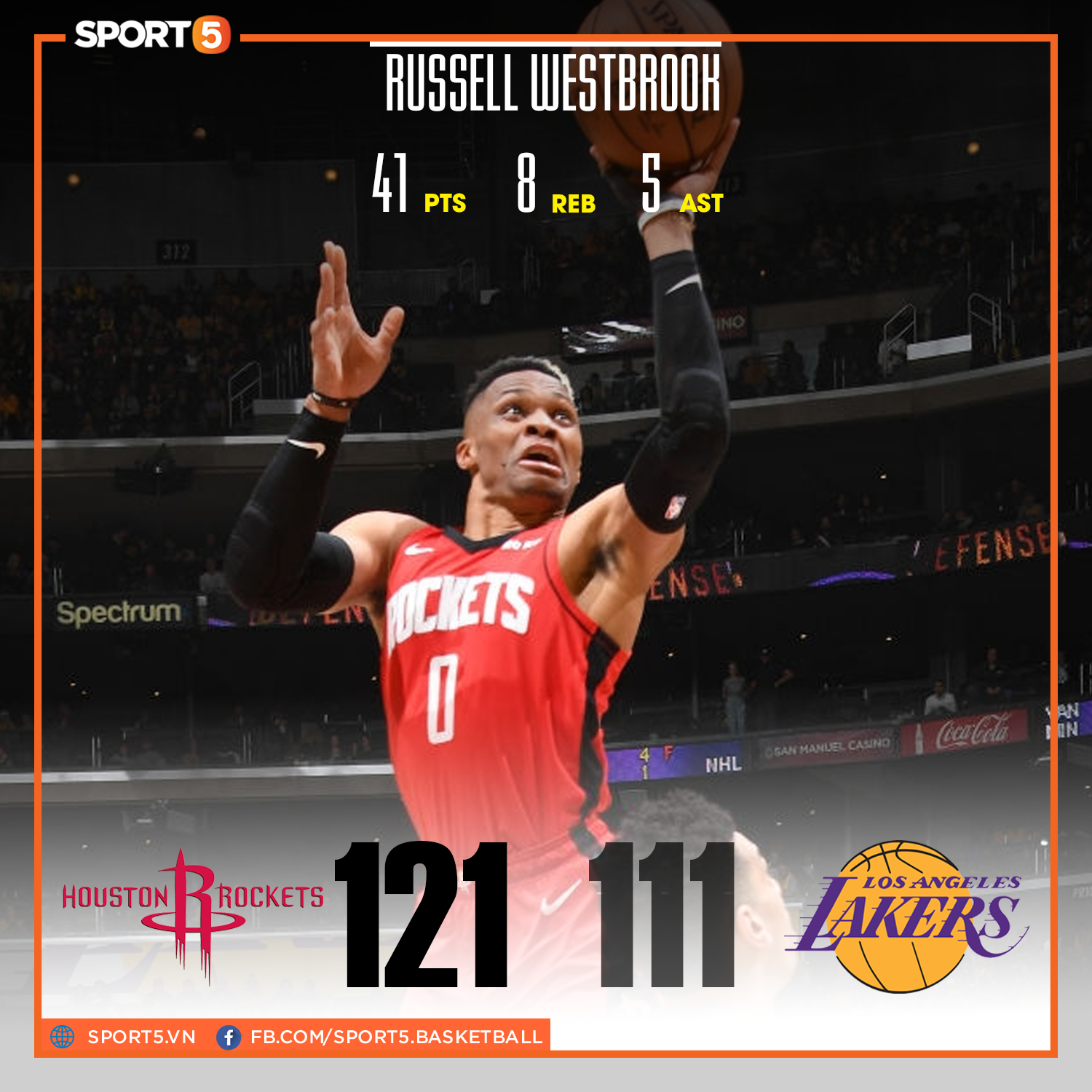 Không cần trung phong đích thực, dàn "xạ thủ" Houston Rockets bắn chìm Los Angeles Lakers ngay tại STAPLES Center - Ảnh 1.