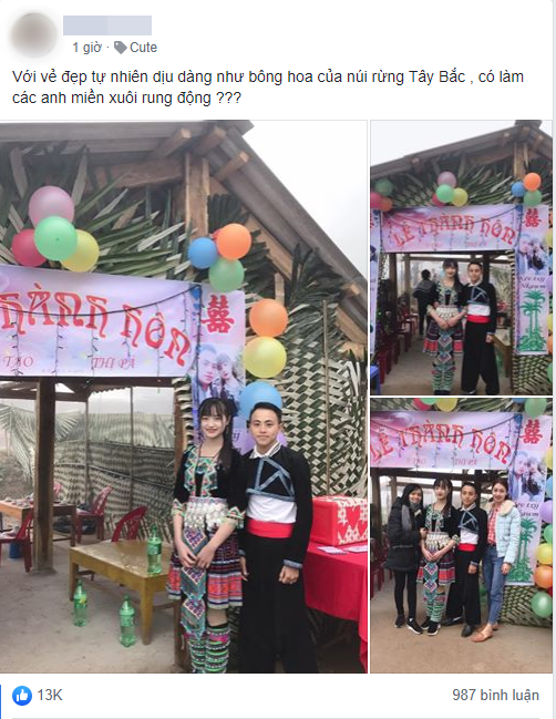 Cư dân mạng trầm trồ với cặp đôi dễ thương người dân tộc, cô dâu trẻ quá xinh khiến các chàng trai đòi rủ nhau dọn đồ "lên núi tìm vợ" - Ảnh 3. Cư dân mạng trầm trồ với cặp đôi dễ thương người dân tộc, cô dâu trẻ quá xinh khiến các chàng trai đòi rủ nhau dọn đồ "lên núi tìm vợ" - Ảnh 3.