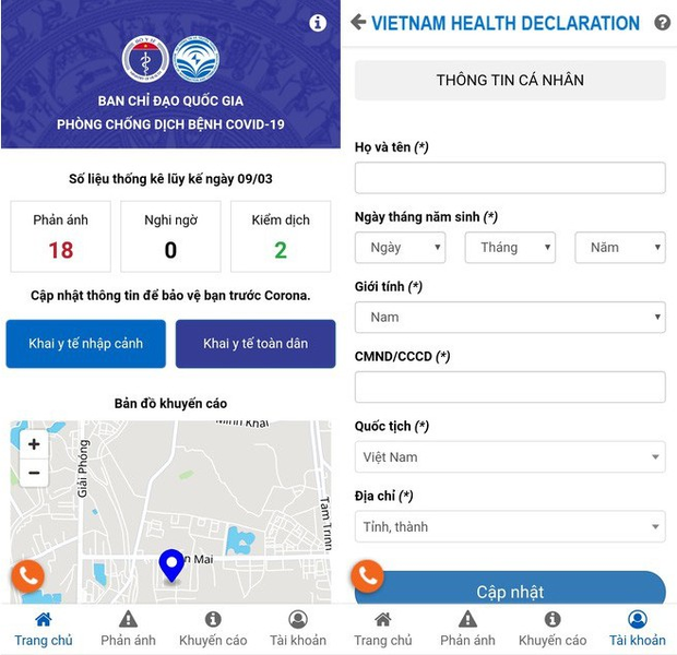 Thực hiện khai báo y tế toàn dân từ hôm nay - Ảnh 1.