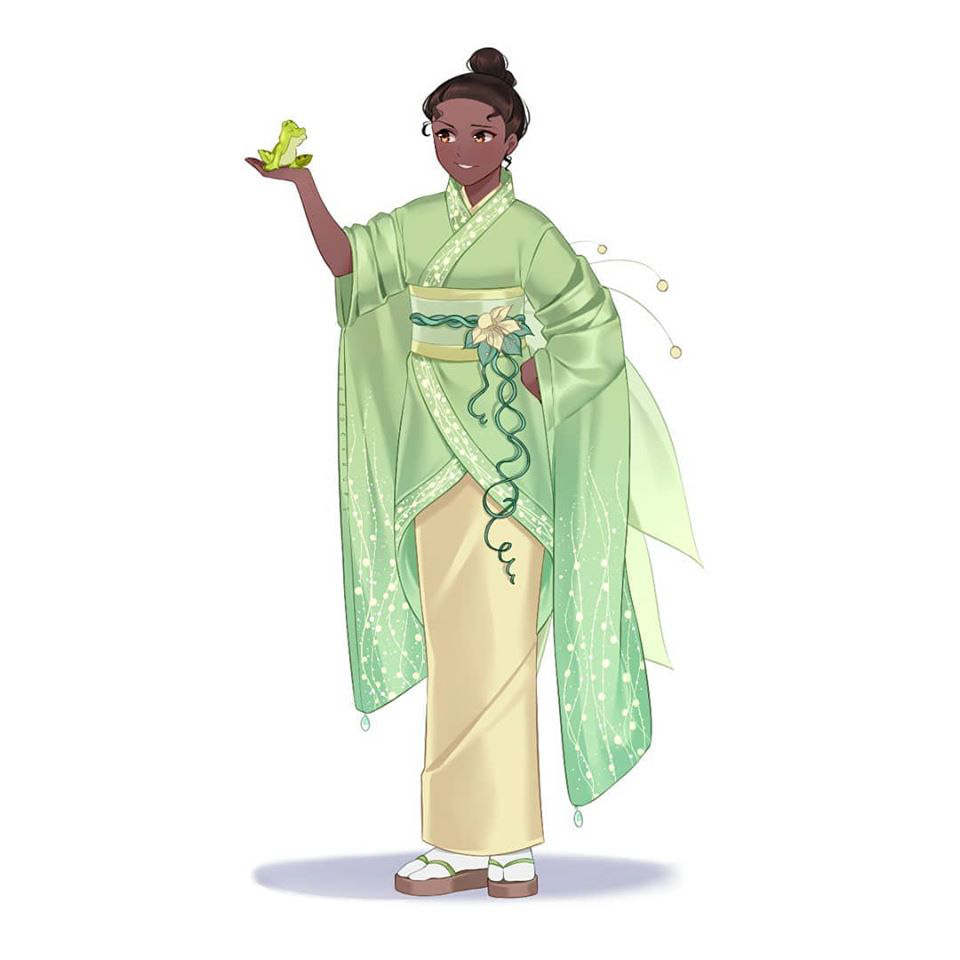 Công chúa Disney diện kimono truyền thống Nhật Bản, nhan sắc muôn phần đẹp hơn - Ảnh 13.
