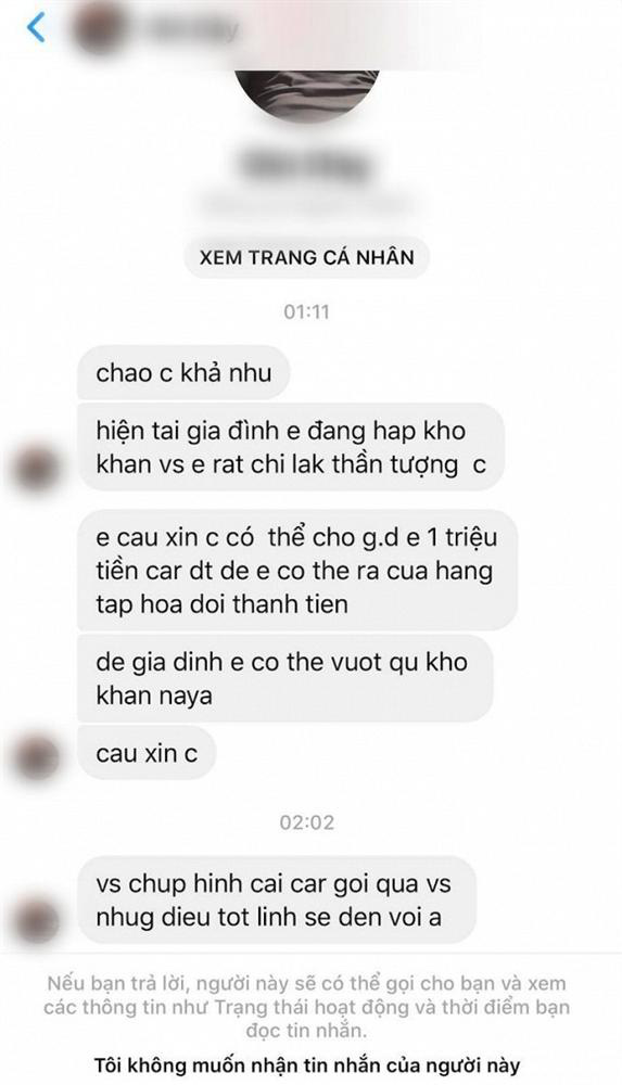 Phản ứng của sao Việt khi Khả Như tung tin ngắn bị khán giả xin 1 triệu đồng  - Ảnh 1.