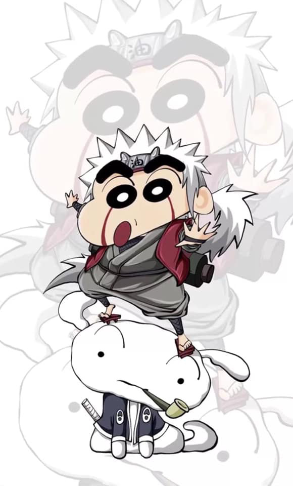 Từ Tứ Hoàng One Piece tới Sannin làng Lá đều hóa Shin-chan qua bộ fan art vui nhộn - Ảnh 9.