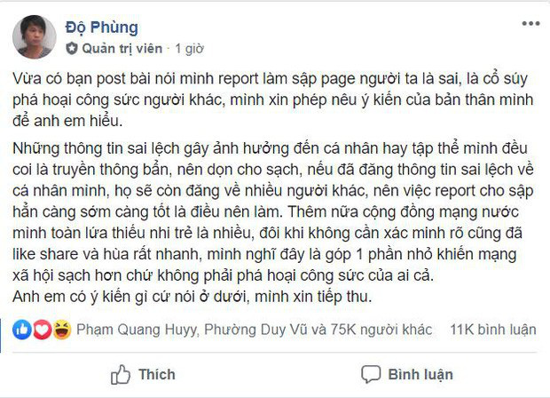 Độ Mixi nổi giận, sử dụng sức mạnh tình bạn, hiệu triệu fan hâm mộ thanh trừng hàng loạt fanpage câu view bẩn - Ảnh 2.