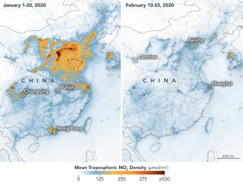 Lượng khí thải nhà kính tại Trung Quốc sụt giảm đáng kể, sau khi dịch bệnh virus Covid-19 bùng phát - Ảnh 1.