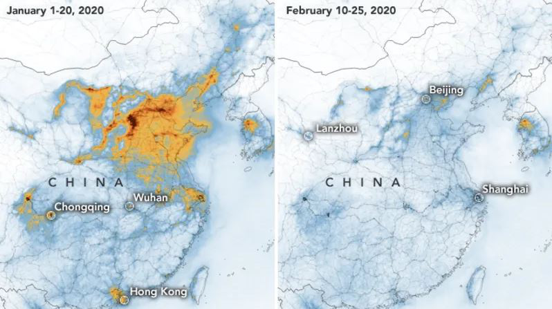 Ô nhiễm không khí ở Trung Quốc giảm mạnh vì coronavirus - Ảnh 1.