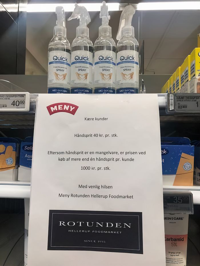 Tăng giá 24 lần cho chai nước rửa tay thứ 2, siêu thị Đan Mạch khiến những kẻ đầu cơ trục lợi bó tay! - Ảnh 3.