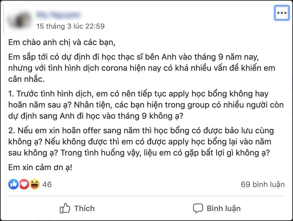 Câu chuyện du học mùa dịch Covid-19 - Ảnh 1. Câu chuyện du học mùa dịch Covid-19 - Ảnh 1.