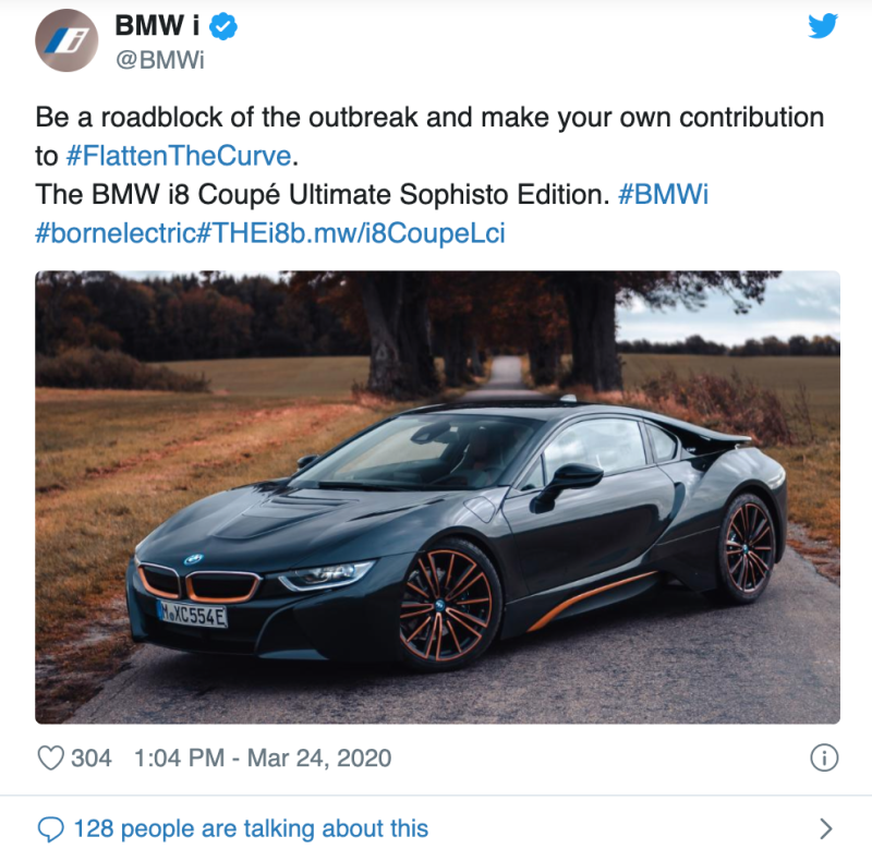 BMW bị chỉ trích vì dùng COVID-19 làm chiêu trò quảng cáo quá lố - Ảnh 1.