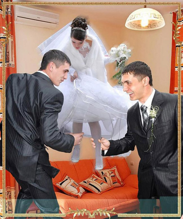 Những thảm họa photoshop ảnh cưới vừa nhìn đã cười không nhặt được mồm - Ảnh 11.