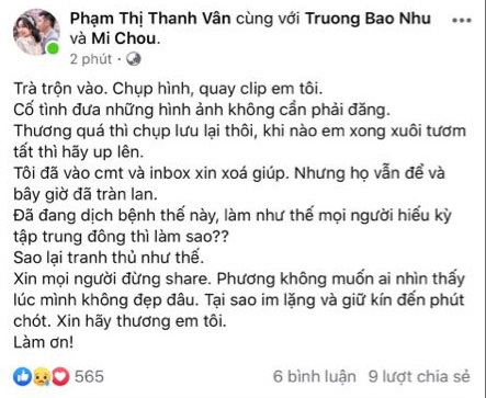 Ốc Thanh Vân bức xúc trước hành động của một số người khi lợi dụng tang lễ của Mai Phương để chụp hình đăng mạng câu &quot;like&quot; - Ảnh 1.