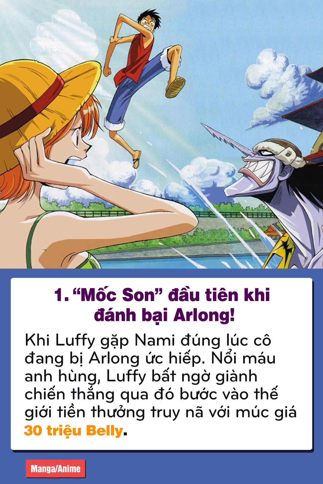 One Piece: Hành trình “lạm phát” mức tiền truy nã của anh thanh niên mới 19  tuổi Luffy Mũ Rơm!