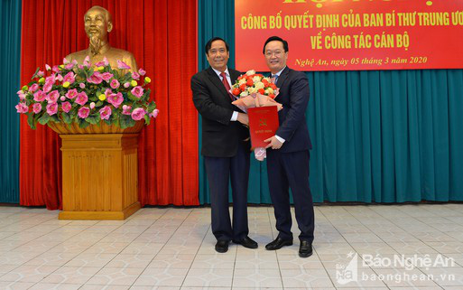 Thứ trưởng Bộ KHĐT Nguyễn Đức Trung giữ chức Phó Bí thư Tỉnh ủy Nghệ An - Ảnh 1.