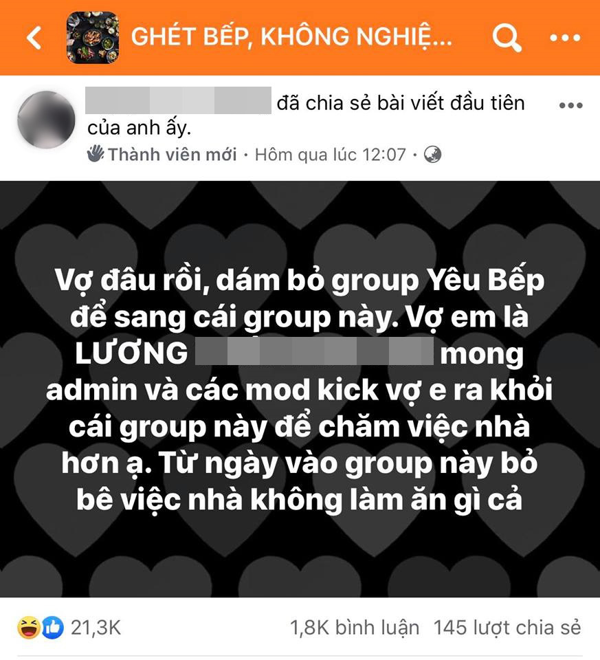 Hội chị em mê mệt group Ghét bếp vì tìm thấy "hành tinh" vụng về của mình, các ông chồng lại cật lực tham gia để... xin admin "đuổi" vợ ra - Ảnh 3. Hội chị em mê mệt group Ghét bếp vì tìm thấy "hành tinh" vụng về của mình, các ông chồng lại cật lực tham gia để... xin admin "đuổi" vợ ra - Ảnh 3.