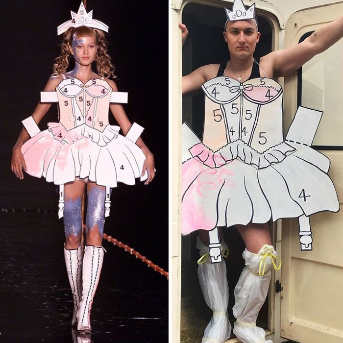 Rảnh rỗi sinh sáng tạo, những tác phẩm cosplay thời trang để đời mùa cách ly chống dịch Covid-19 - Ảnh 2. Rảnh rỗi sinh sáng tạo, những tác phẩm cosplay thời trang để đời mùa cách ly chống dịch Covid-19 - Ảnh 2.