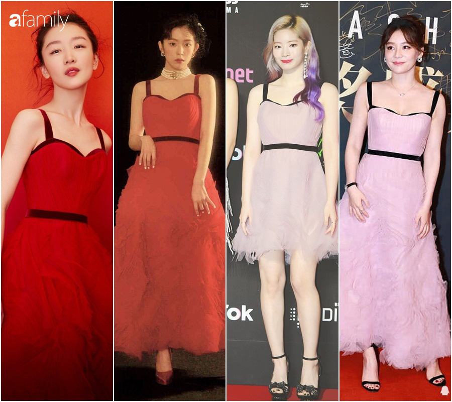 Nhờ stylist giỏi chơi chiêu mà mỹ nhân Twice lấn át cả Irene, Viên San San và Châu Đông Vũ khi đụng hàng - Ảnh 1. Nhờ stylist giỏi chơi chiêu mà mỹ nhân Twice lấn át cả Irene, Viên San San và Châu Đông Vũ khi đụng hàng - Ảnh 1.