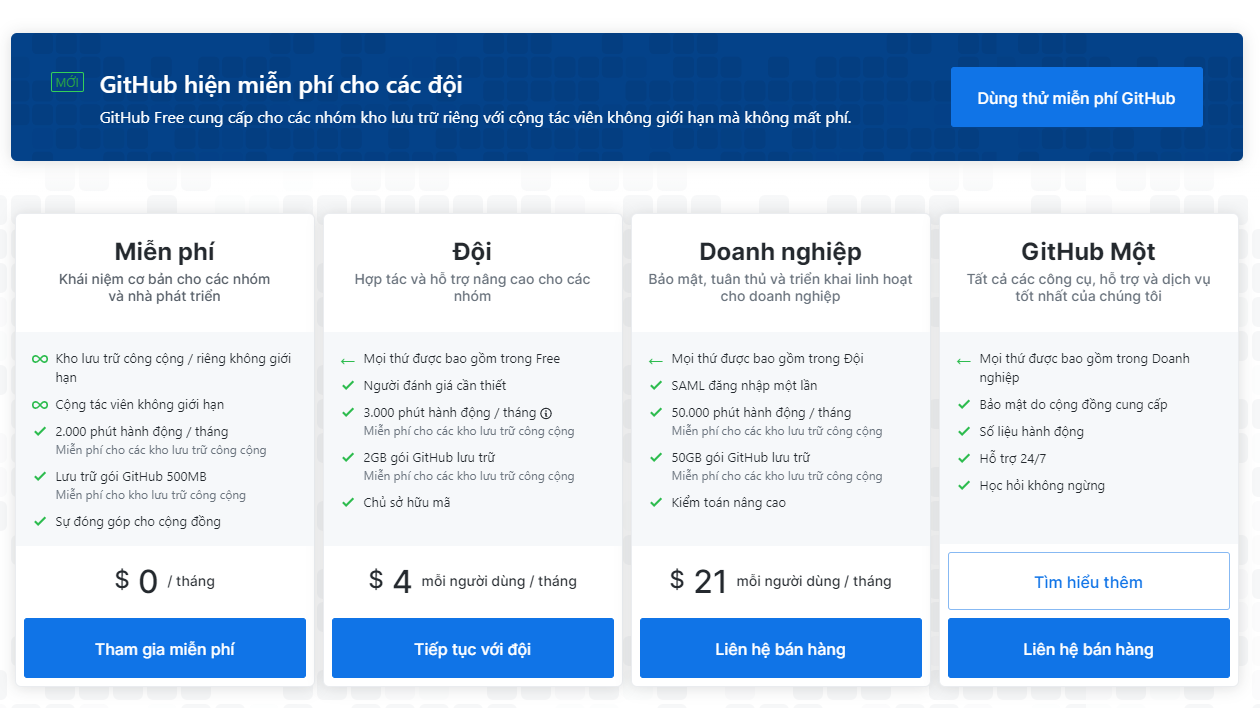 GitHub miễn phí tất cả các tính năng cho người dùng - Ảnh 2. GitHub miễn phí tất cả các tính năng cho người dùng - Ảnh 2.