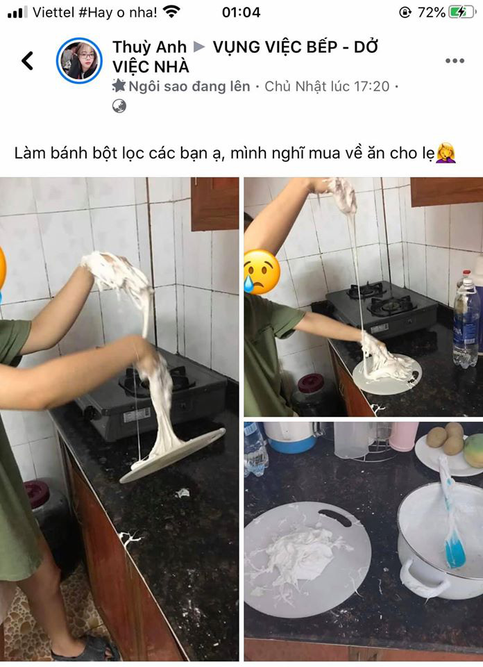 Loạt ảnh đồ ăn dở khóc dở cười của cư dân mạng Việt trong những ngày cách ly - Ảnh 2.