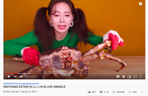 Đăng tải clip ăn nguyên một con bạch tuộc sống, nữ YouTuber sở hữu 3,5 triệu lượt theo dõi gây phẫn nộ trong cộng đồng mạng, có người đòi xóa luôn tài khoản - Ảnh 3.