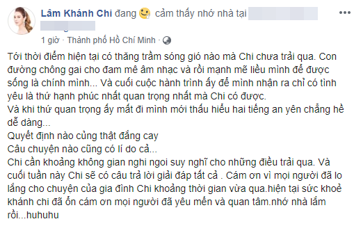 Lâm Khánh Chi ẩn ý chuyện ly hôn chồng trẻ, đã mất đi tình yêu và hạnh phúc - Ảnh 2.