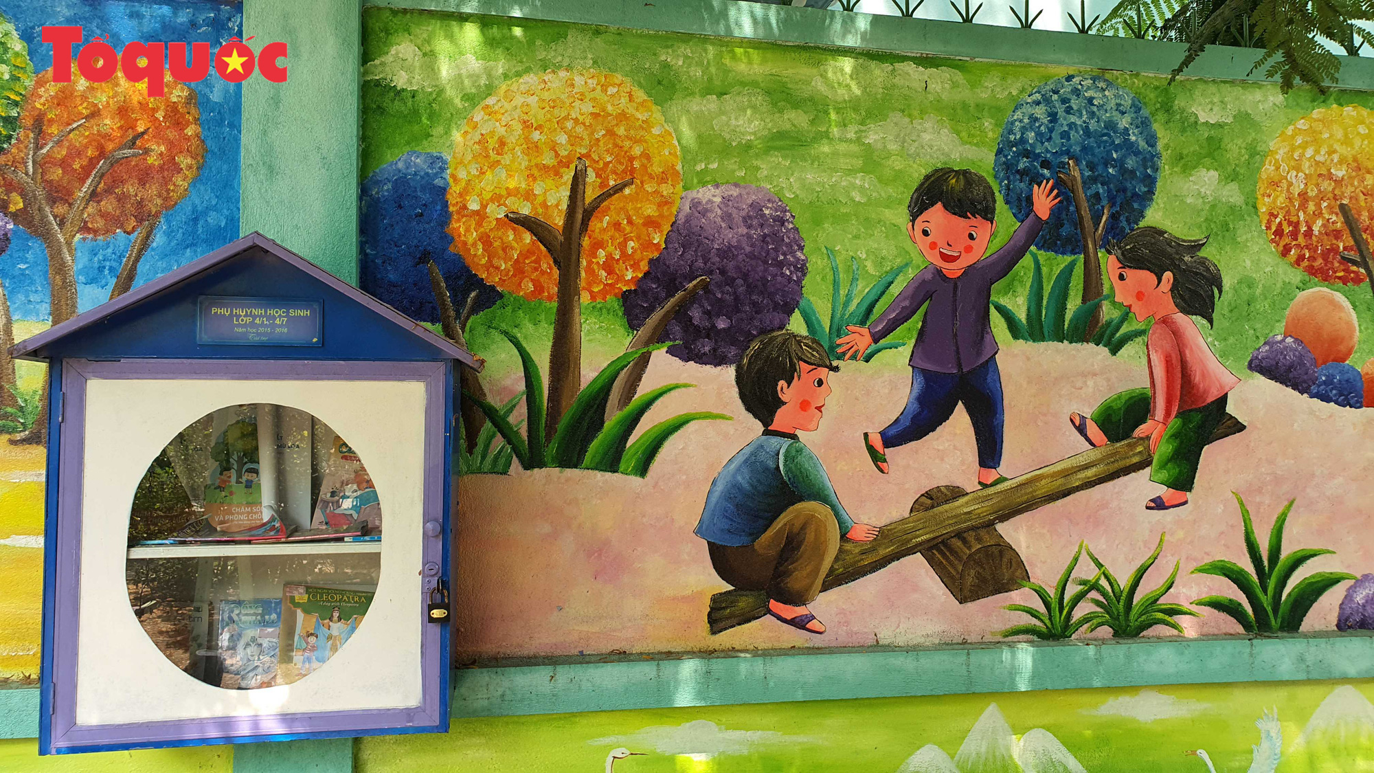 tranh tường trường tiểu học 6  VẼ TRANH TƯỜNG 3D MỸ THUẬT TRỌNG TÍN ART