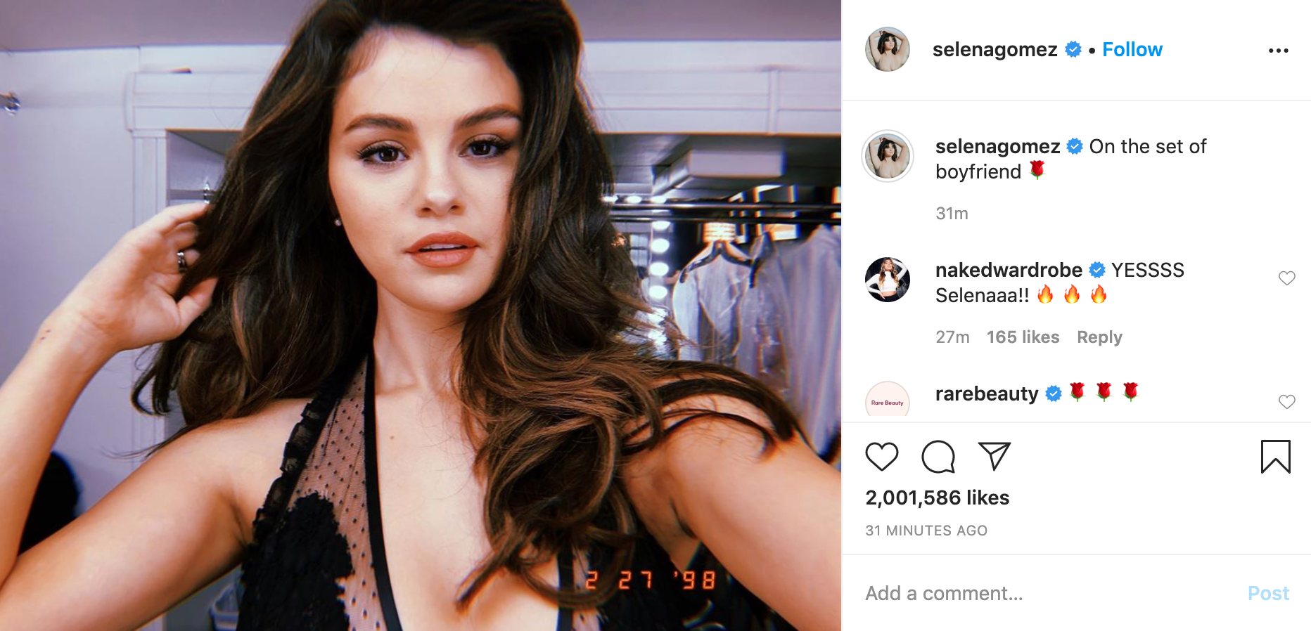 Chị đẹp Selena Gomez từng khiến cả thế giới nín thở vì 1 bức ảnh đã trở lại: Selfie sương sương 30 phút, 2 triệu người nguyện “quỳ rạp” - Ảnh 1.
