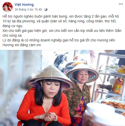 Nghệ sĩ Việt Hương có hành động ý nghĩa với người dân nghèo giữa mùa dịch - Ảnh 2.