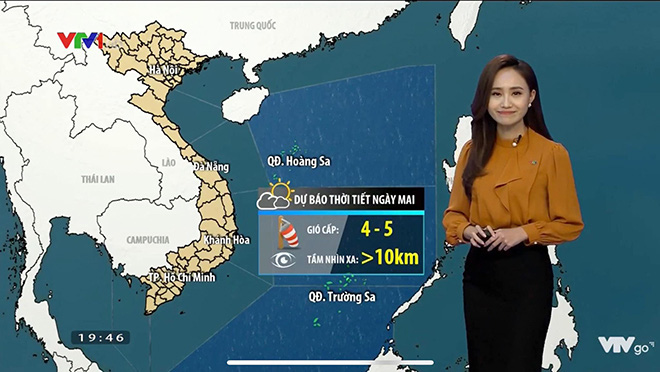 Hình ảnh gây cười khi làm chương trình của BTV thời tiết xinh đẹp - Ảnh 3. Hình ảnh gây cười khi làm chương trình của BTV thời tiết xinh đẹp - Ảnh 3.