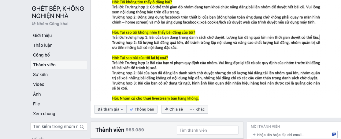 Góc phát hiện: Thì ra trên Facebook có cực nhiều hội “ghét bếp - không nghiện nhà”, group nào cũng sở hữu lượng thành viên đông khủng khiếp - Ảnh 1.