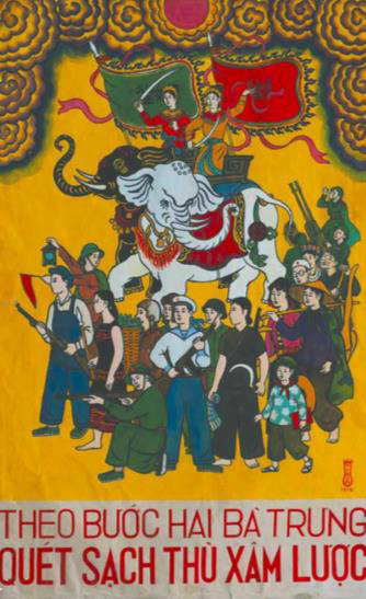 Bảo tàng Mỹ thuật Việt Nam giới thiệu chùm tranh cổ động sáng tác trong giai đoạn 1967-1978 - Ảnh 1.