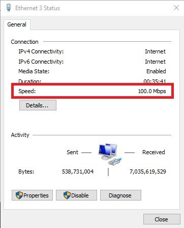 Hướng dẫn kiểm tra tốc độ card mạng của PC trên Windows 10 - Ảnh 3.