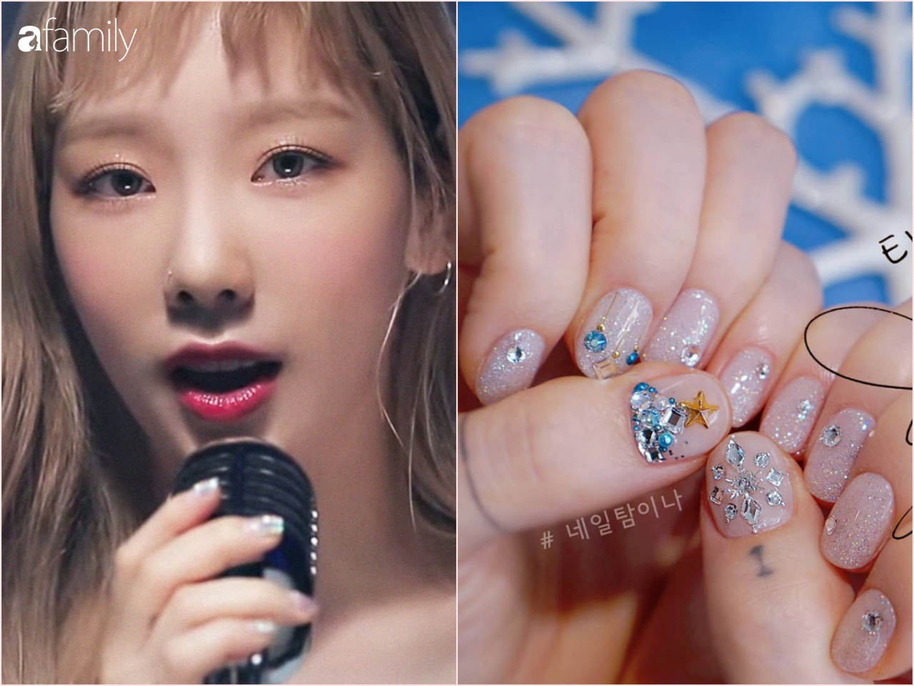 Trông thì cool ngầu mà Taeyeon cũng &quot;bánh bèo&quot; quá thể đáng khi toàn làm nail dễ thương, nhìn mà cưng xỉu - Ảnh 2.