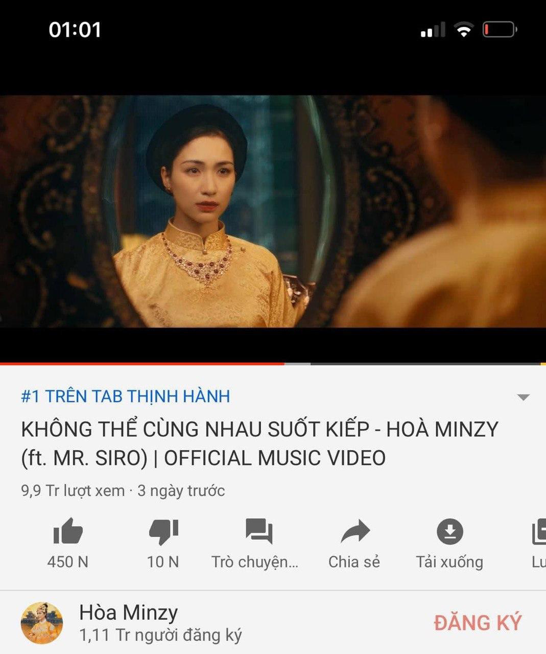 1h sáng, Erik cuối cùng đã chịu nhường top 1 trending cho Hoà Minzy làm cả ekip mất ngủ, màn comeback thành công ngoạn mục với loạt thành tích ấn tượng! - Ảnh 1.