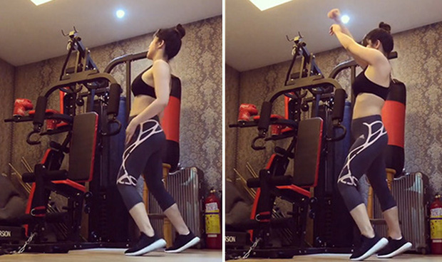 Sao Việt lấy lại dáng đẹp sau sinh: Nhã Phương tập lên cả cơ bụng, Lan Khuê bụng phẳng lì không chút mỡ thừa - Ảnh 13. Sao Việt lấy lại dáng đẹp sau sinh: Nhã Phương tập lên cả cơ bụng, Lan Khuê bụng phẳng lì không chút mỡ thừa - Ảnh 13.