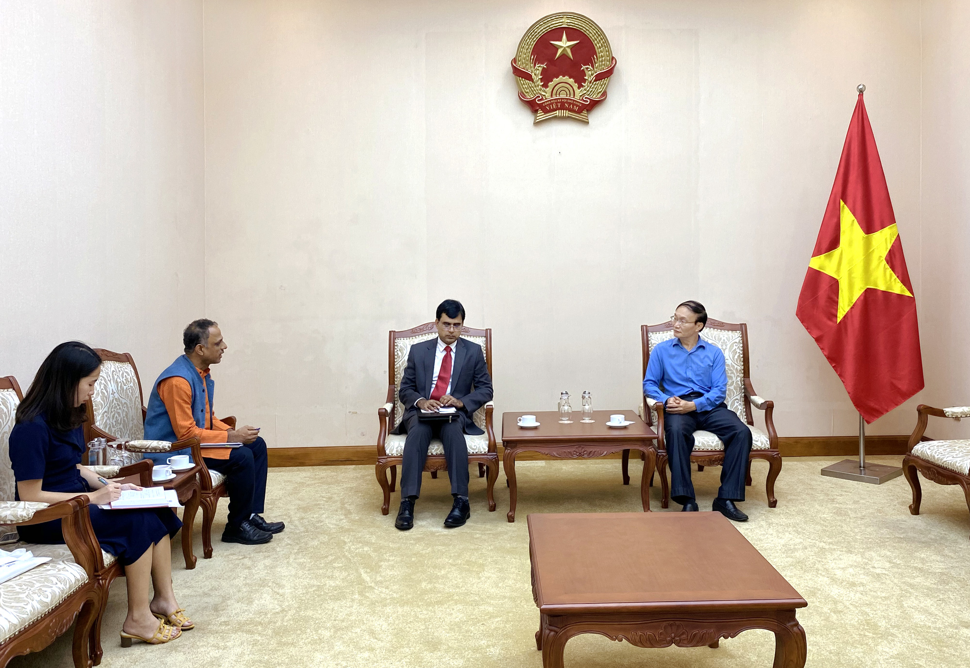Phó Cục trưởng Cục Hợp tác quốc tế tiếp Bí thư thứ nhất Đại sứ quán Ấn Độ tại Việt Nam về kế hoạch tổ chức Ngày Quốc tế Yoga (21/6) - Ảnh 1.