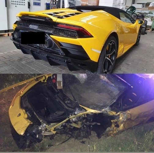 Anh chàng cầu thủ thoát chết thần kỳ sau tai nạn vỡ nát siêu xe Lamborghini đi thuê - Ảnh 1.