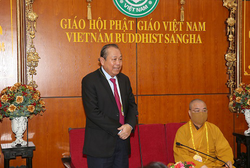 Phó Thủ tướng Trương Hòa Bình: Phật giáo Việt Nam  có đóng góp to lớn cho công cuộc xây dựng và phát triển đất nước - Ảnh 1.