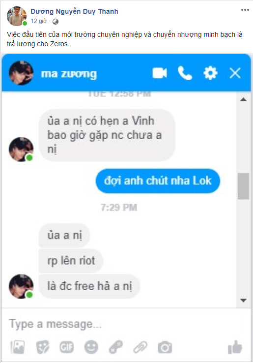 Tinikun và nhiều người đồng loạt lên tố cáo GAM Esports nợ lương tuyển thủ, Zeros sẽ ra đi miễn phí? - Ảnh 1.