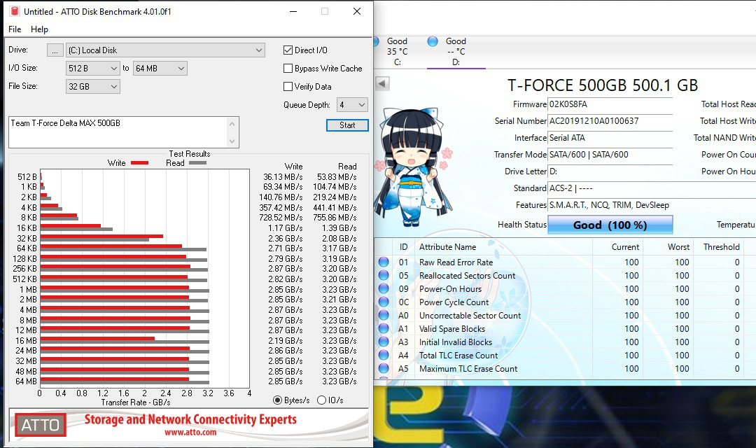 Review ổ cứng SSD TEAM T-Force DELTA MAX 250GB / 500GB: Đã ngon còn thêm đèn đóm lập lòe - Ảnh 5.