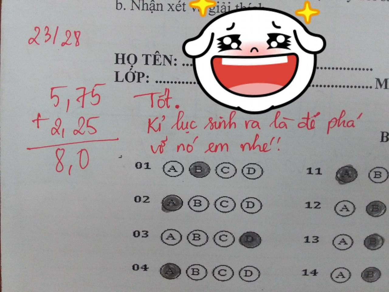 Cô giáo quá bận và nhờ người chấm bài giúp, học sinh ai nấy hú hét vì lời phê ngọt lịm tim nhưng tò mò nhất là cách chấm điểm - Ảnh 4.