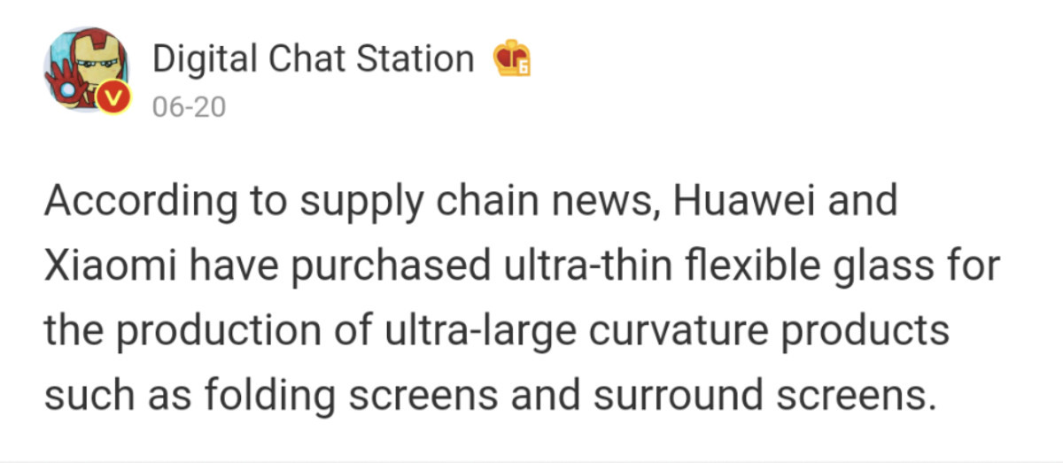 Giống Samsung, các điện thoại màn hình gập sắp tới của Huawei và Xiaomi cũng sẽ trang bị kính siêu mỏng UTG - Ảnh 1.