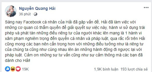 Người hack Facebook Quang Hải sẽ phải đối diện với án phạt thế nào? - Ảnh 1.