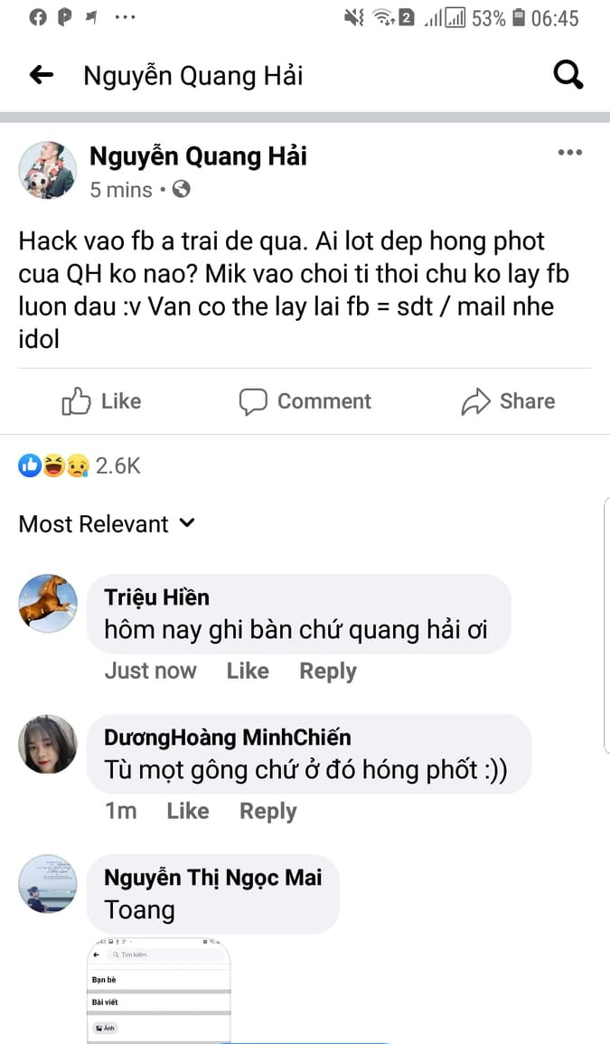 Luật sư nhận định án phạt cho kẻ hack facebook & làm lộ bí mật đời tư Quang Hải - Ảnh 2. Luật sư nhận định án phạt cho kẻ hack facebook & làm lộ bí mật đời tư Quang Hải - Ảnh 2.