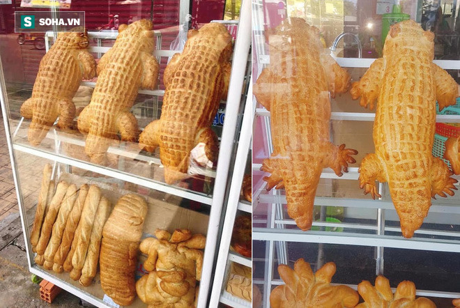 Bánh mì cá sấu khổng lồ gây “bão”, ngày bán trăm chiếc  - Ảnh 1.