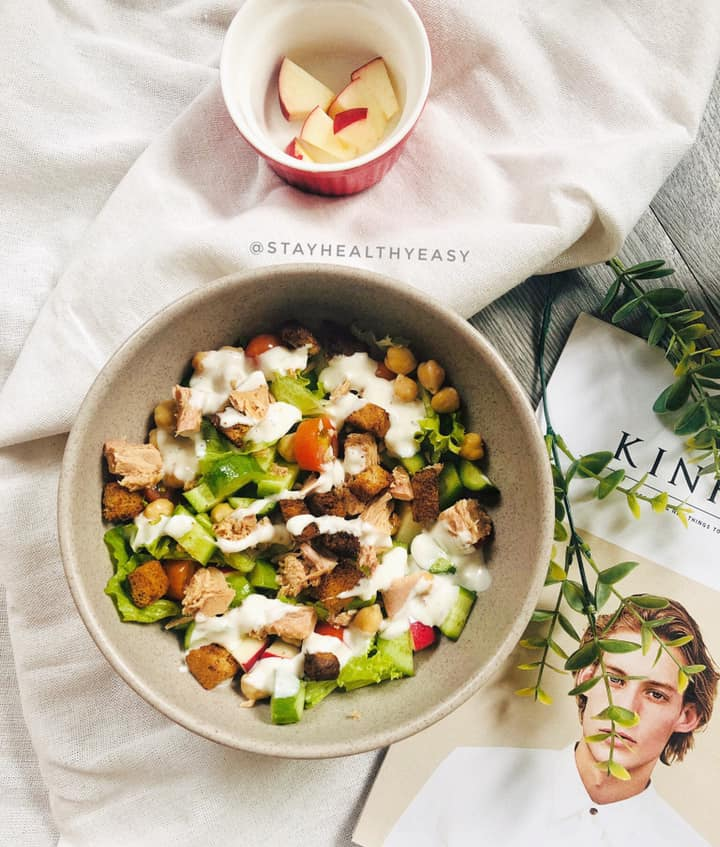 Học cô nàng Youtuber Hà thành 7 món salad cho bữa tối, lười tập luyện vẫn giảm được 3kg sau 7 ngày - Ảnh 5. Học cô nàng Youtuber Hà thành 7 món salad cho bữa tối, lười tập luyện vẫn giảm được 3kg sau 7 ngày - Ảnh 5.
